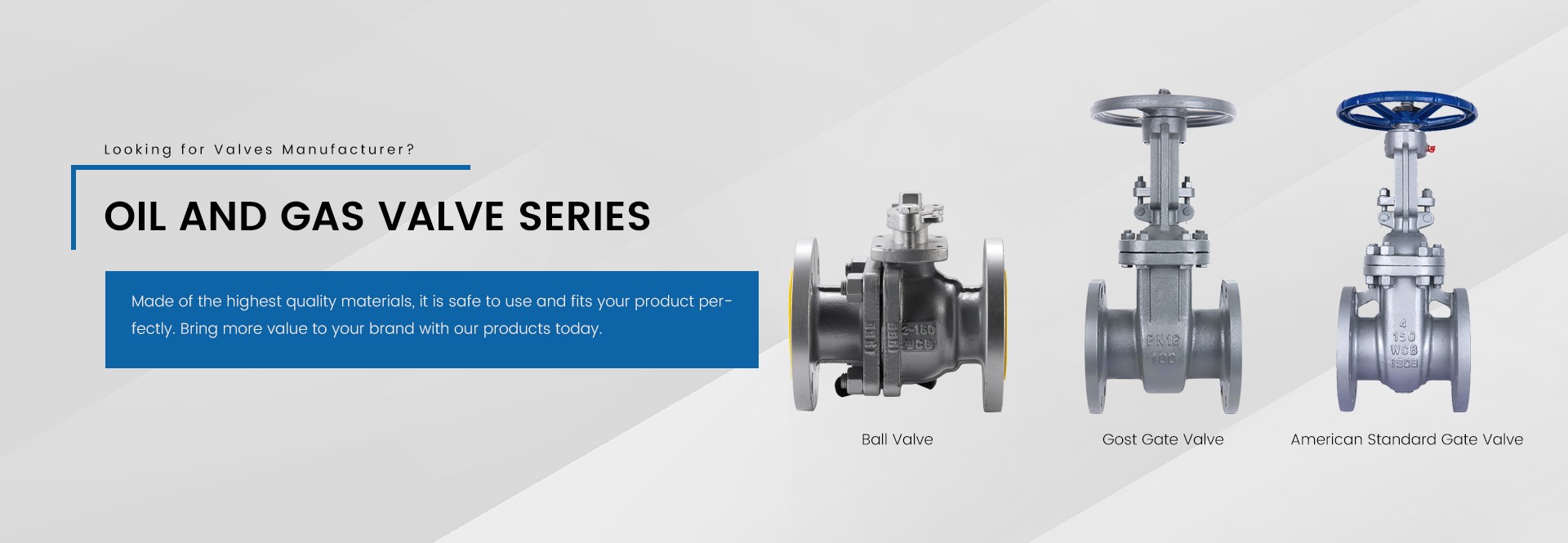 Oil and gas valve series