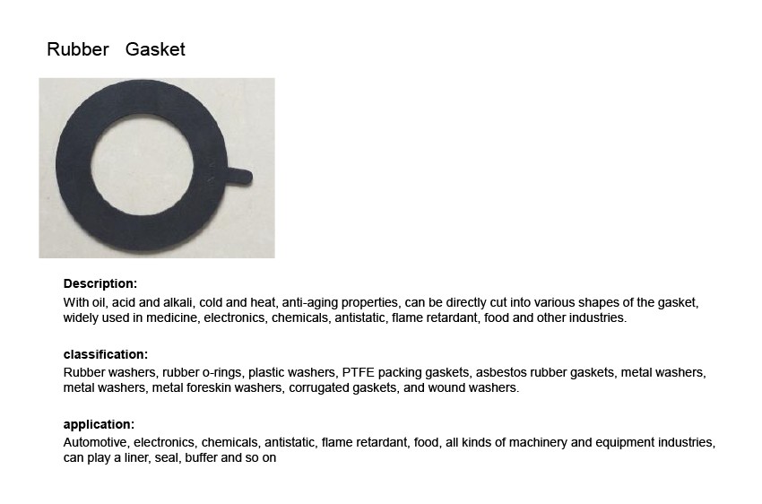 Rubber Gasket Type 2 - Product Parameters